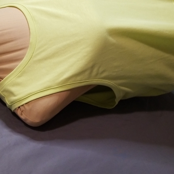 Zella Workout lime green/flourescent Racerback oversized Top Size Xlarge EUC 🎯 - Picture 4 of 11